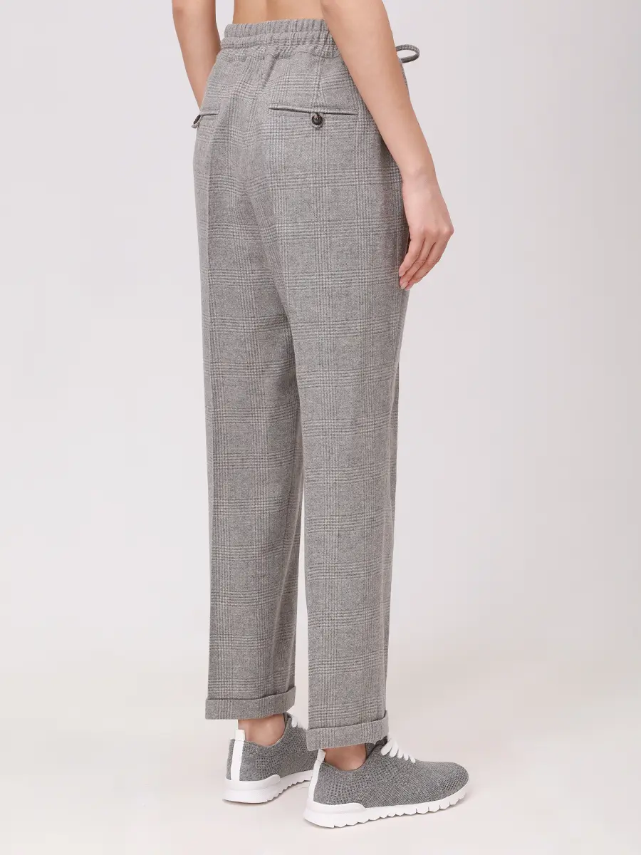 Брюки шерстяные KITON D37102K055G03006 Серый  Фото 3