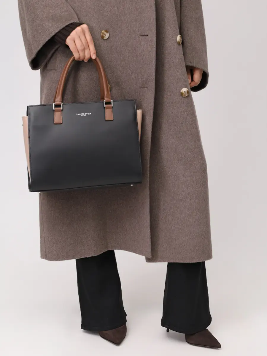 Сумка кожаная LANCASTER 437-04-NOIR_NUVI Черный  Фото 2