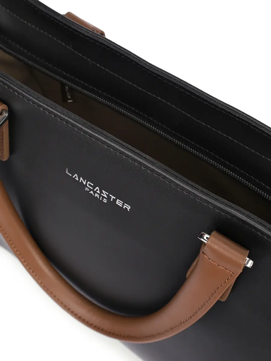 Сумка кожаная LANCASTER 437-04-NOIR_NUVI Черный  Фото 4