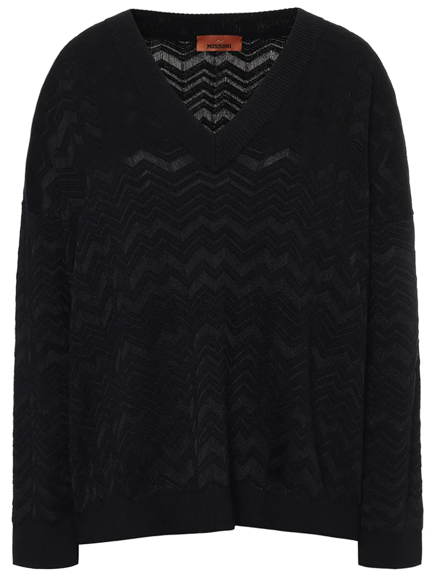 

Пуловер из вискозы и шерсти, Черный, DS25WN14-BK01CP S91QK