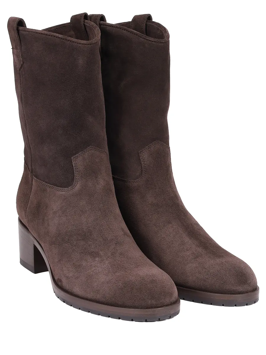 

Казаки замшевые, Коричневый, DD8832ROXAUF252TL03