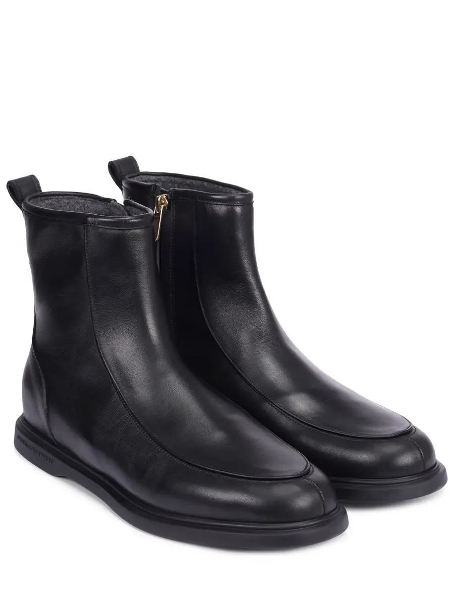 

Ботинки кожаные на байке, Черный, 67824-PL09101