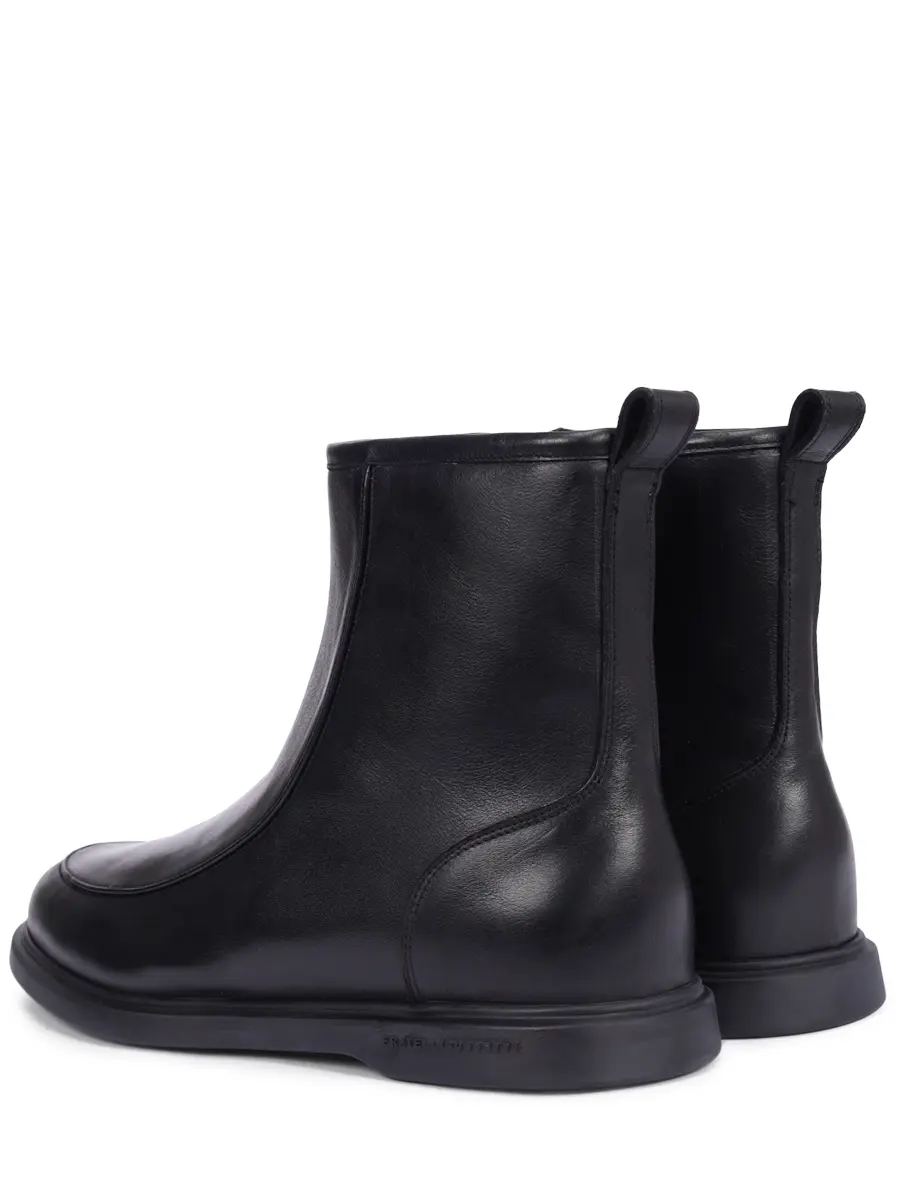 Ботинки кожаные на байке FRATELLI ROSSETTI ONE 67824-PL09101 Черный  Фото 4