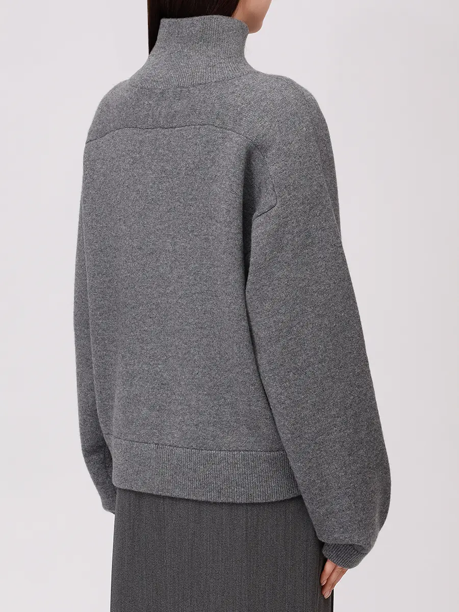 Свитер кашемировый Dries LOULOU DE SAISON DRIES Серый  Фото 3