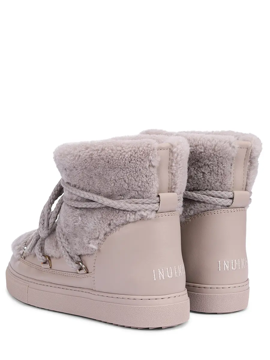 Ботинки комбинированные на меху INUIKII 1001.003.0281.030 Бежевый  Фото 4