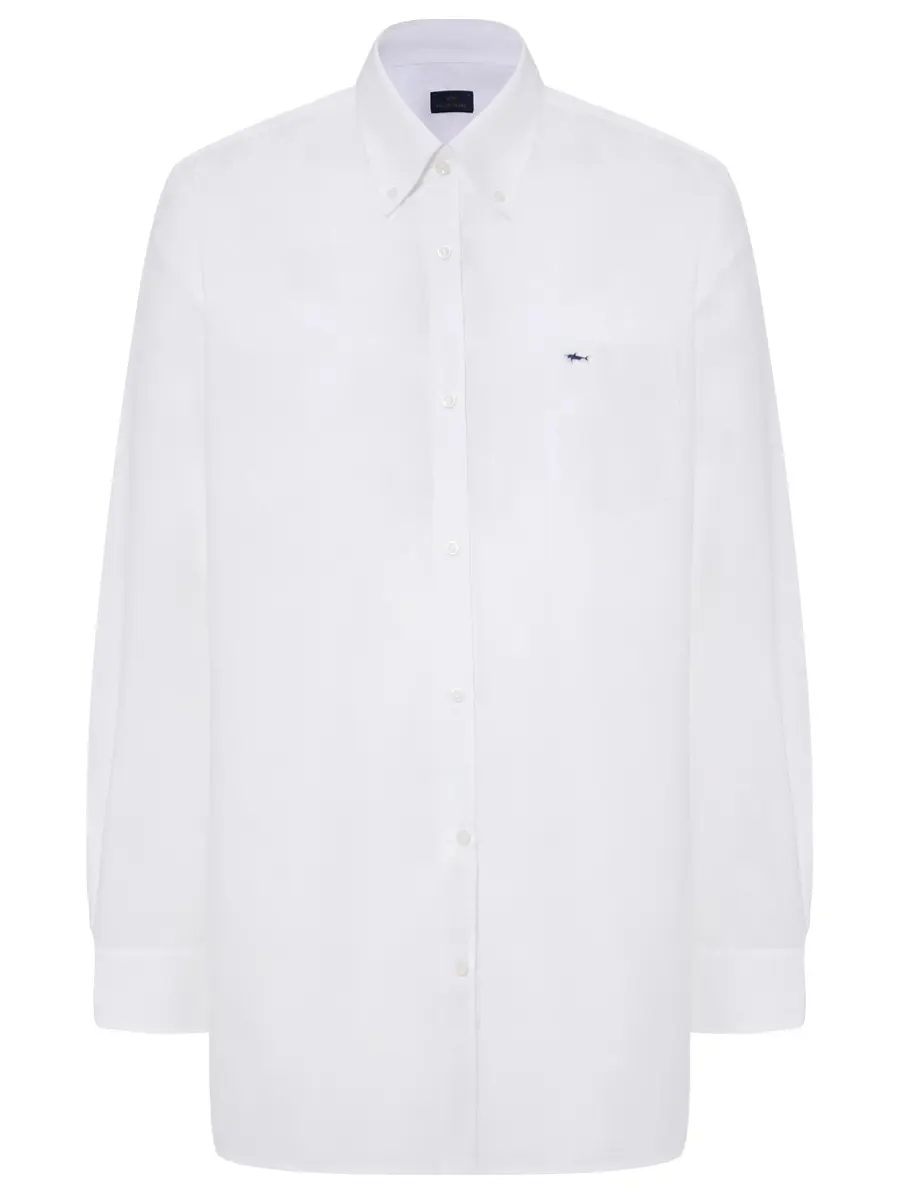 Рубашка хлопковая PAUL & SHARK 99313002R/010 Белый 