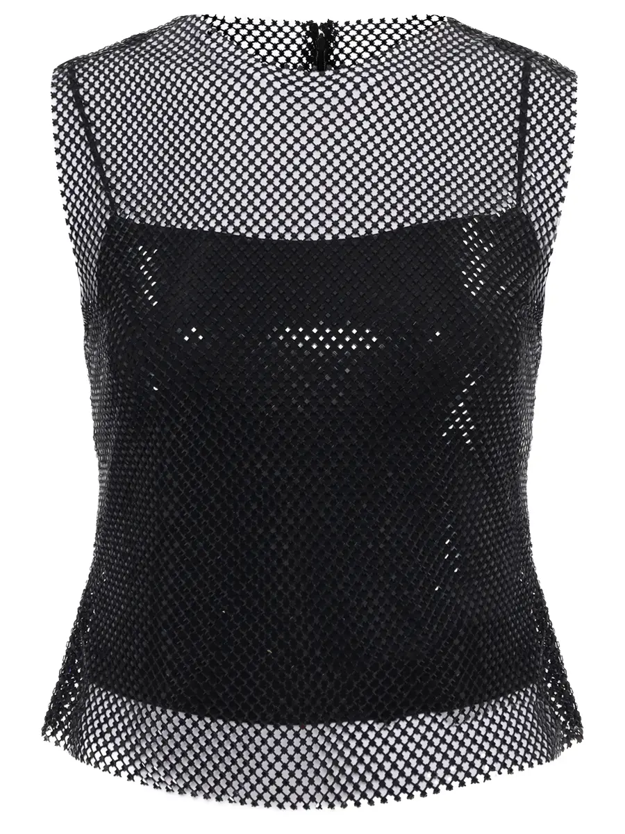 

Топ со стразами, Черный, A081366461555