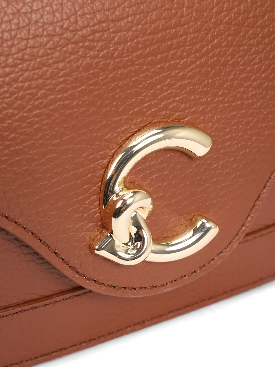 Сумка кожаная C-Me COCCINELLE E1 SSL 12 03 01/W11 Коричневый  Фото 5