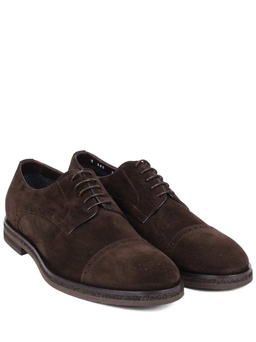 

Дерби замшевые на байке, Коричневый, 242U015.4