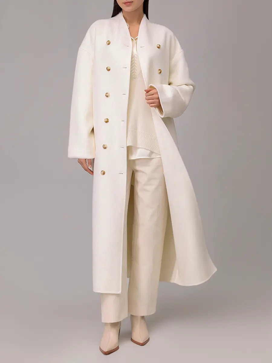 

Пальто шерстяное Amory, Белый, AMORY