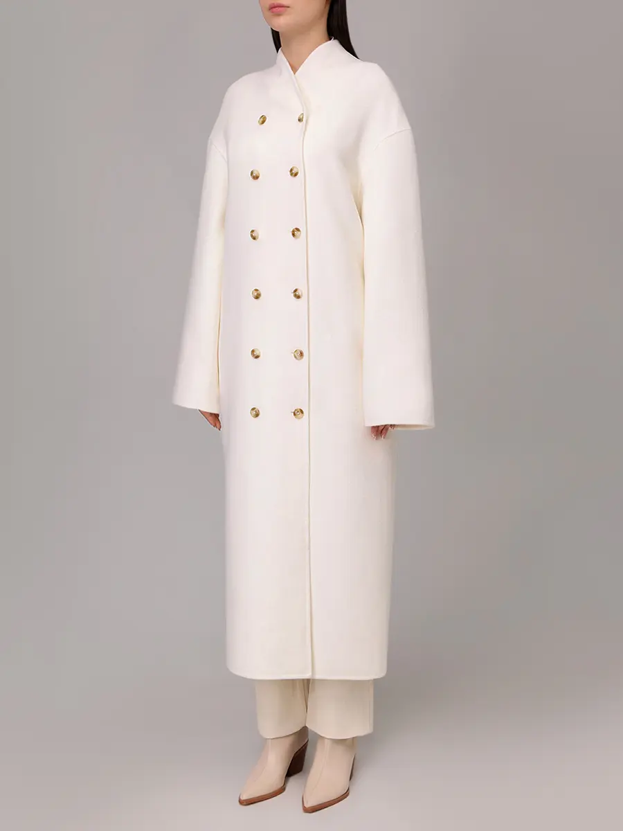 Пальто шерстяное Amory LOULOU DE SAISON AMORY Белый  Фото 4