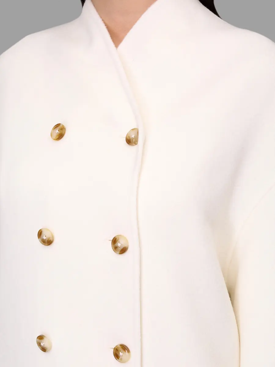 Пальто шерстяное Amory LOULOU DE SAISON AMORY Белый  Фото 5