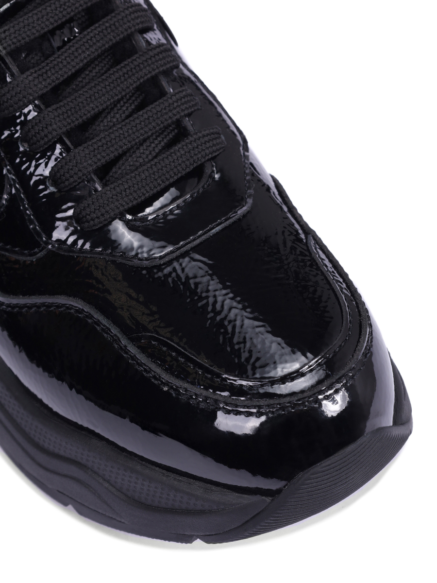 

Кроссовки кожаные на меху, Черный, 001 2019643 01 0A01