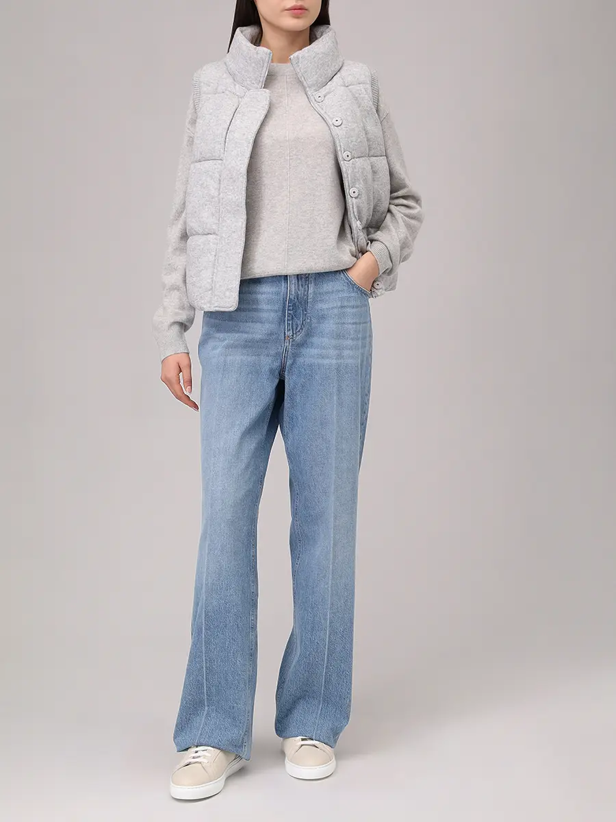 Джемпер кашемировый BOSS 50547883/058 Серый  Фото 2