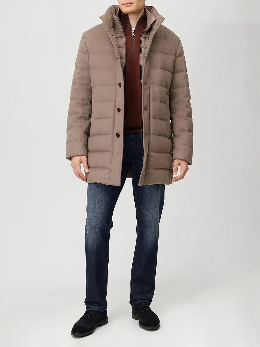 Пуховик стеганый DUNO ORLANDO 251 Бежевый  Фото 2