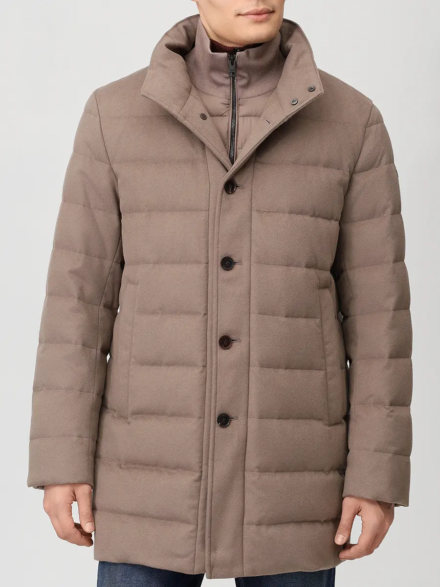 Пуховик стеганый DUNO ORLANDO 251 Бежевый  Фото 4