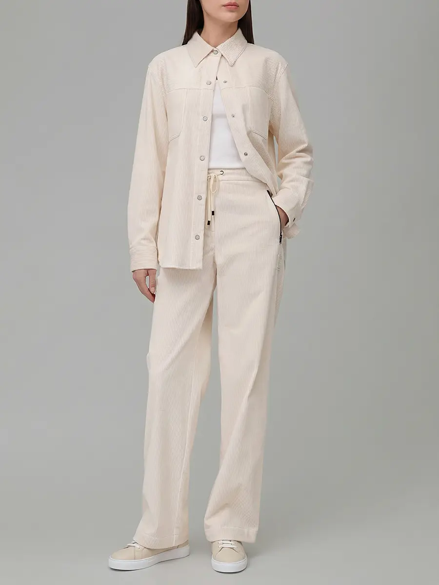 Набор из трех хлопковых футболок LORENA ANTONIAZZI TS24BOX_9999 1001 Бежевый  Фото 2