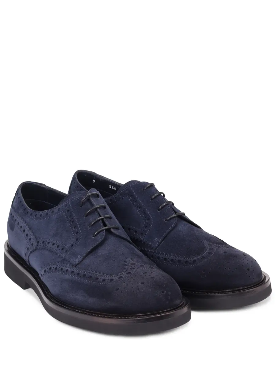 

Дерби замшевые на байке, Синий, 222U067.14