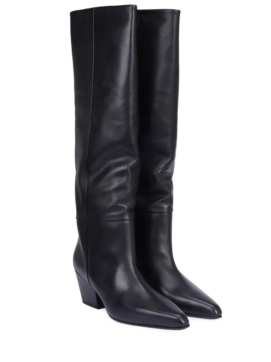 Сапоги кожаные PARIS TEXAS PX1119-XVT01-JANE Черный  Фото 2