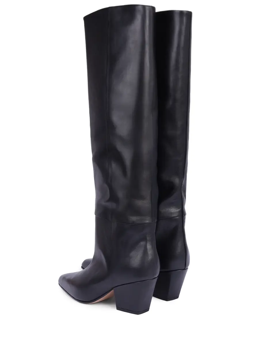 Сапоги кожаные PARIS TEXAS PX1119-XVT01-JANE Черный  Фото 4