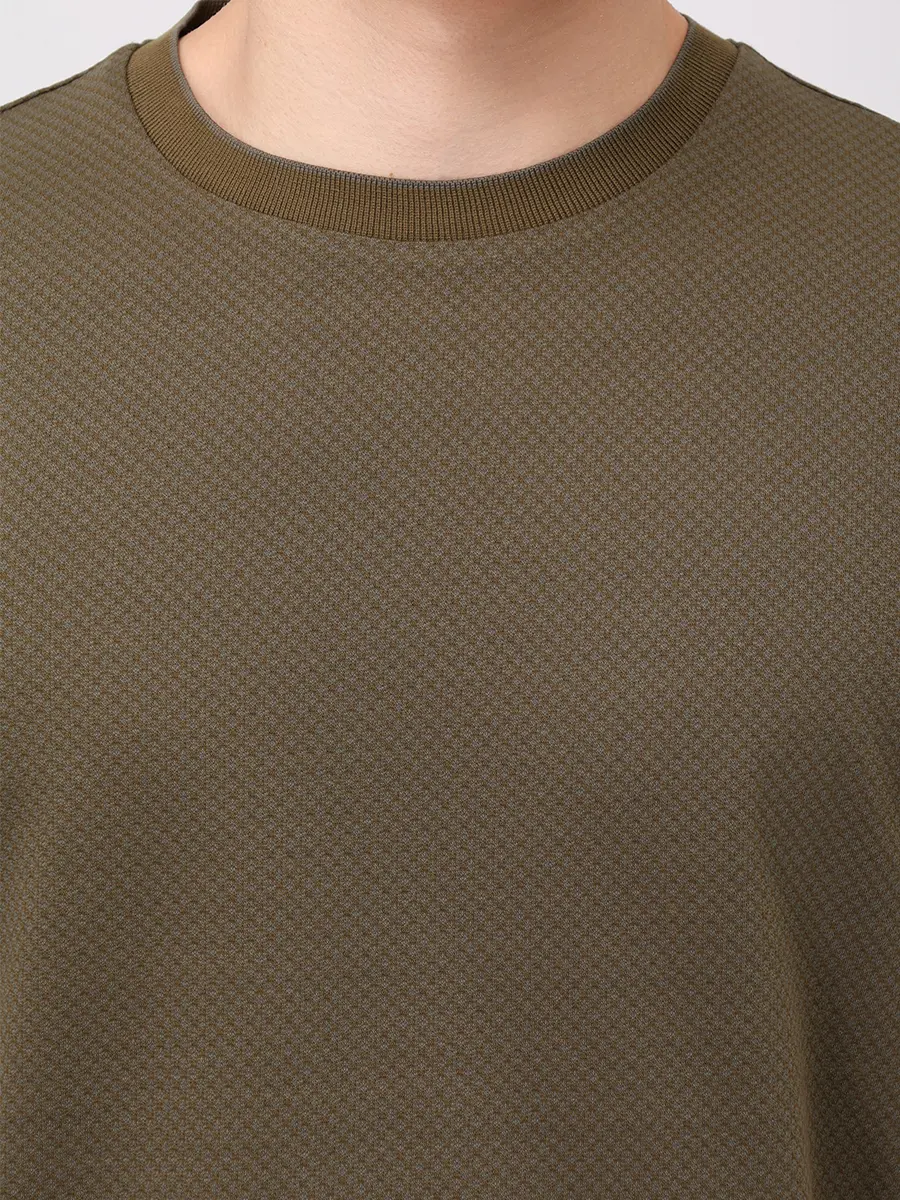 Футболка хлопковая BOSS 50549602/342 Зеленый  Фото 5