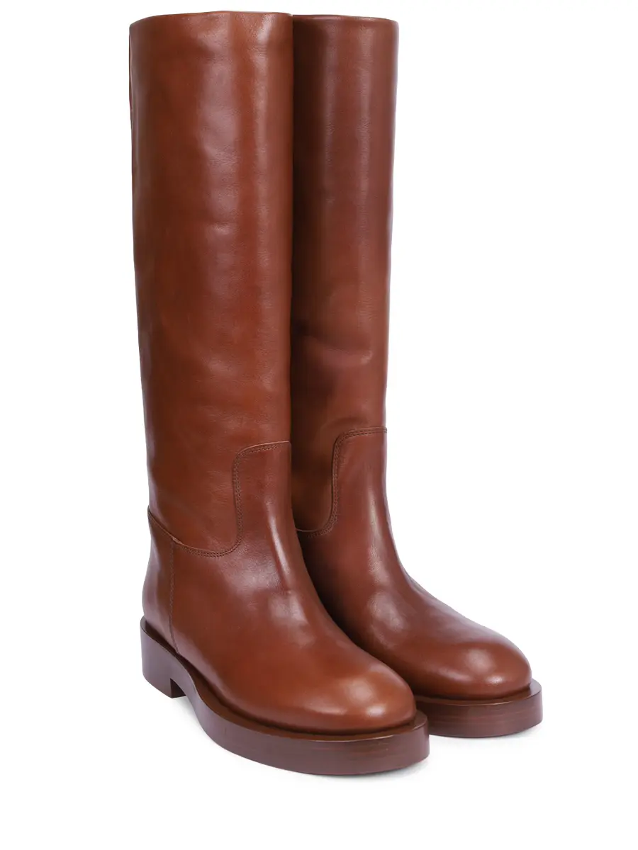 Сапоги кожаные PARIS TEXAS PX1680-XLTVT-NAPA BOOT Коричневый  Фото 2