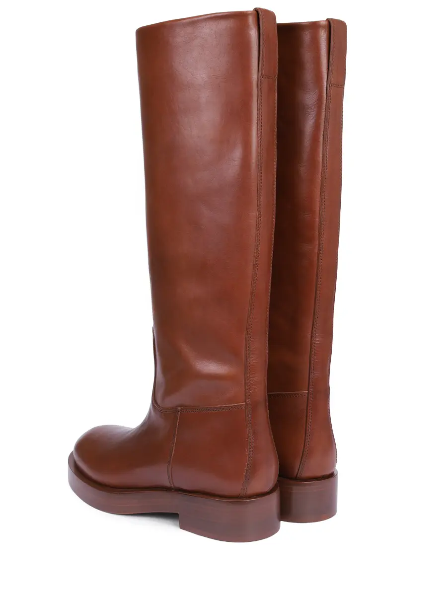 Сапоги кожаные PARIS TEXAS PX1680-XLTVT-NAPA BOOT Коричневый  Фото 4