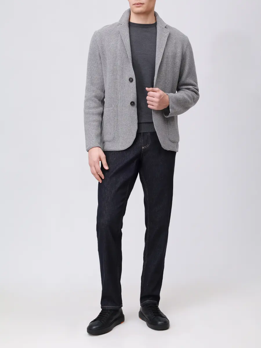 Пиджак шерстяной PAUL & SHARK 15311256/931 Серый  Фото 2
