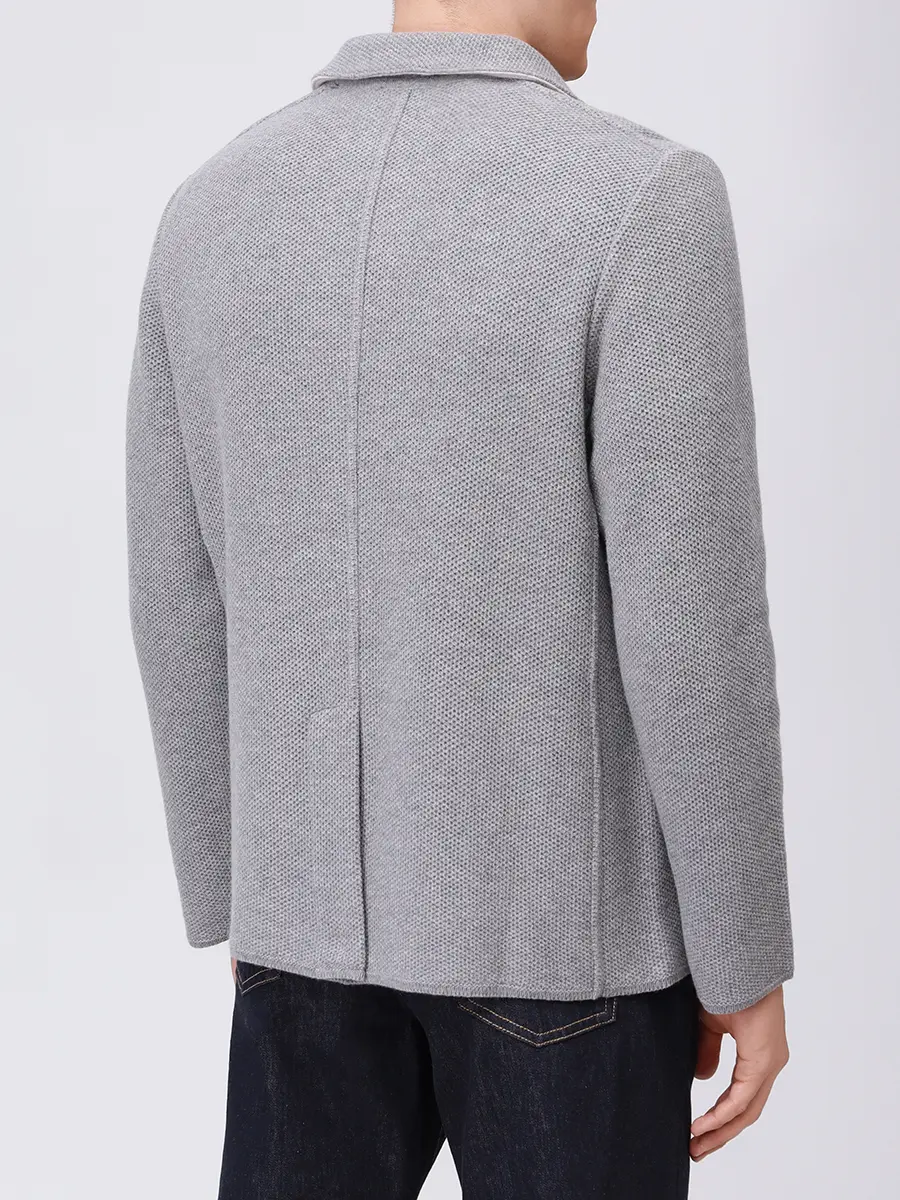 Пиджак шерстяной PAUL & SHARK 15311256/931 Серый  Фото 3