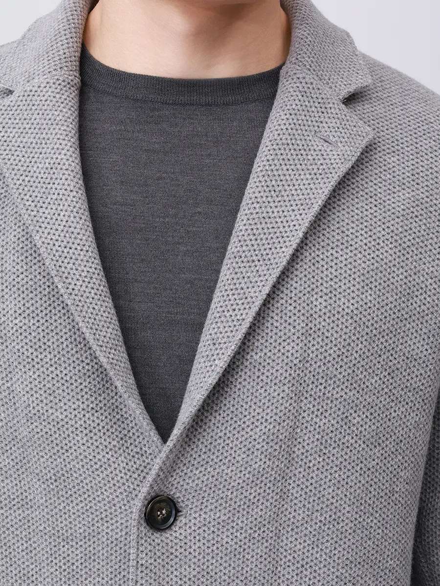 Пиджак шерстяной PAUL & SHARK 15311256/931 Серый  Фото 5