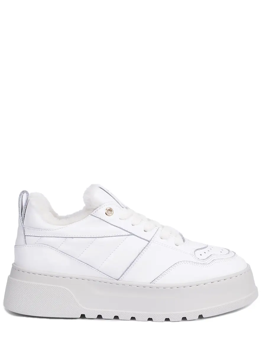 Кеды кожаные на меху STOKTON S-400 Белый 