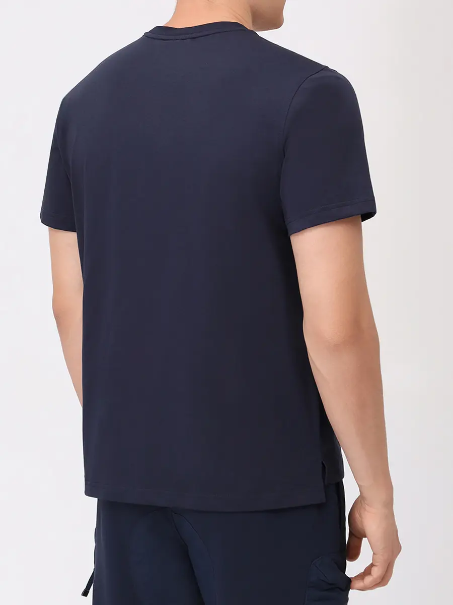 Футболка хлопковая PARAJUMPERS 25WMPMTSRE07/0316 Синий  Фото 3