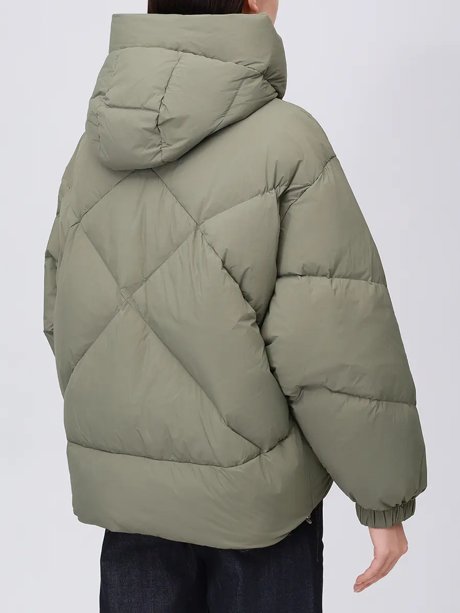 Пуховик стеганый DUNO PEGGIE 319 Зеленый  Фото 3