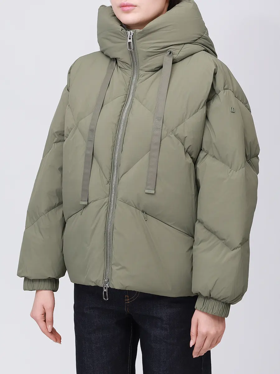 Пуховик стеганый DUNO PEGGIE 319 Зеленый  Фото 4