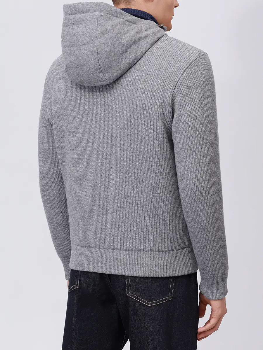 Куртка из шерсти и кашемира PAUL & SHARK 15311276/691 Серый  Фото 3