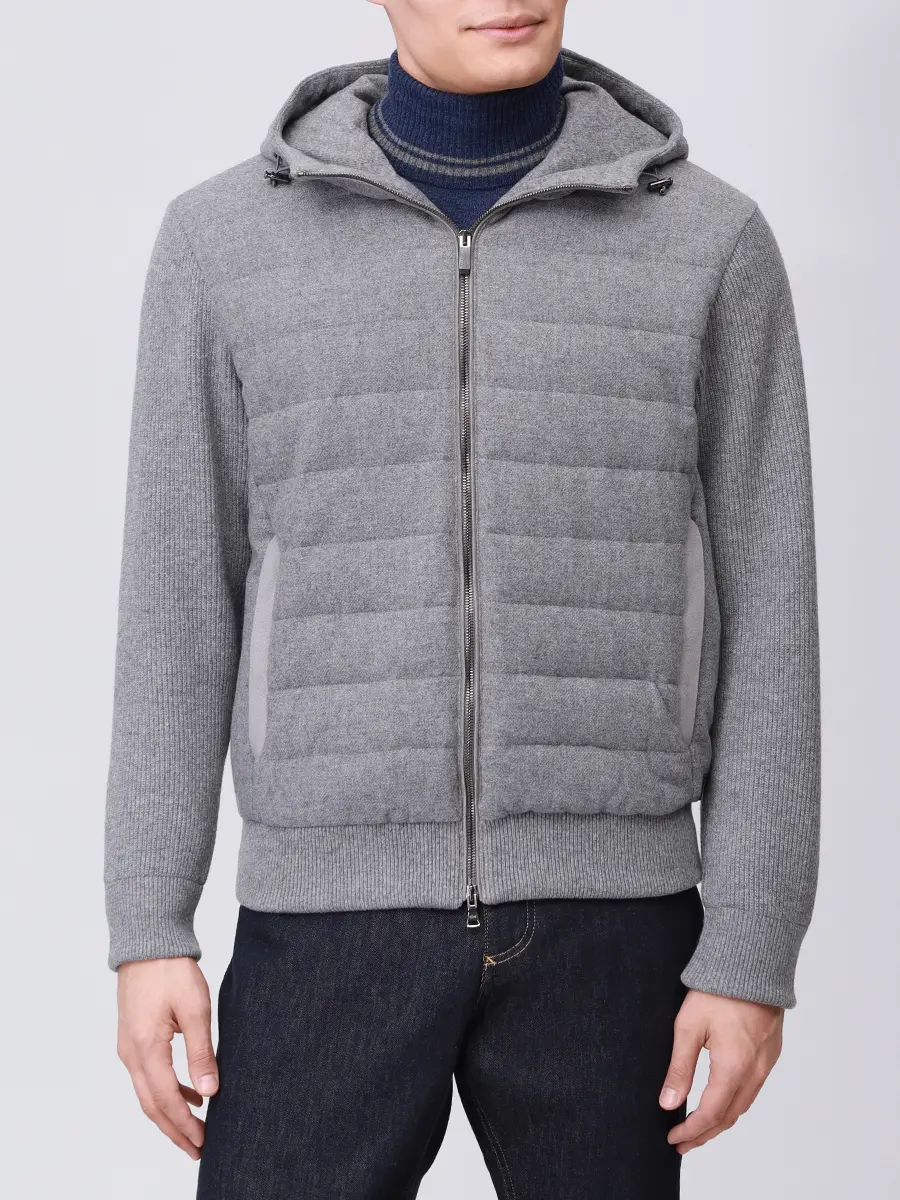 Куртка из шерсти и кашемира PAUL & SHARK 15311276/691 Серый  Фото 4