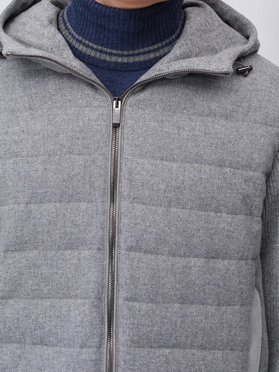 Куртка из шерсти и кашемира PAUL & SHARK 15311276/691 Серый  Фото 5