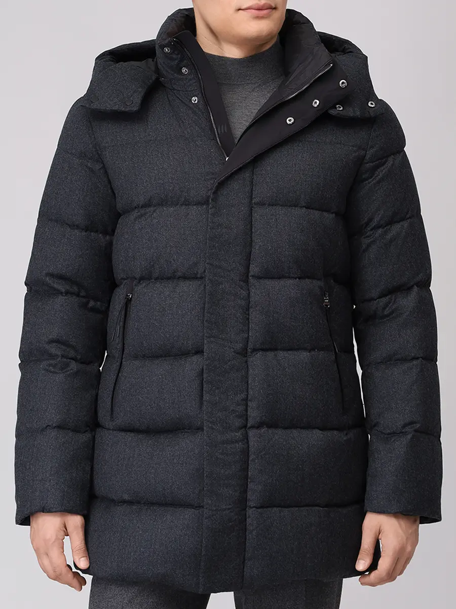 Пуховик стеганый HETREGO 8P422 F 25W016 PMM PAW Серый  Фото 4