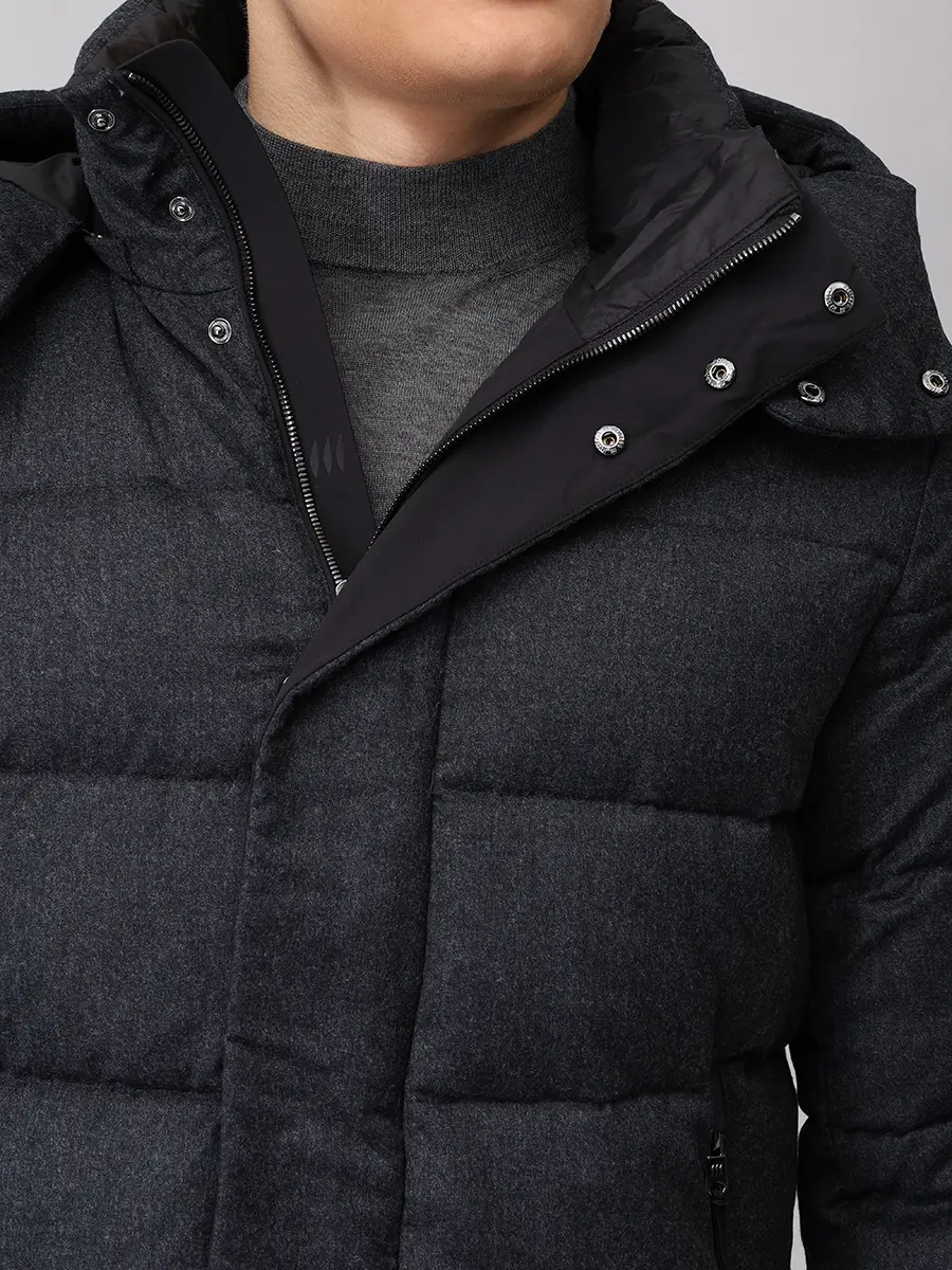 Пуховик стеганый HETREGO 8P422 F 25W016 PMM PAW Серый  Фото 5