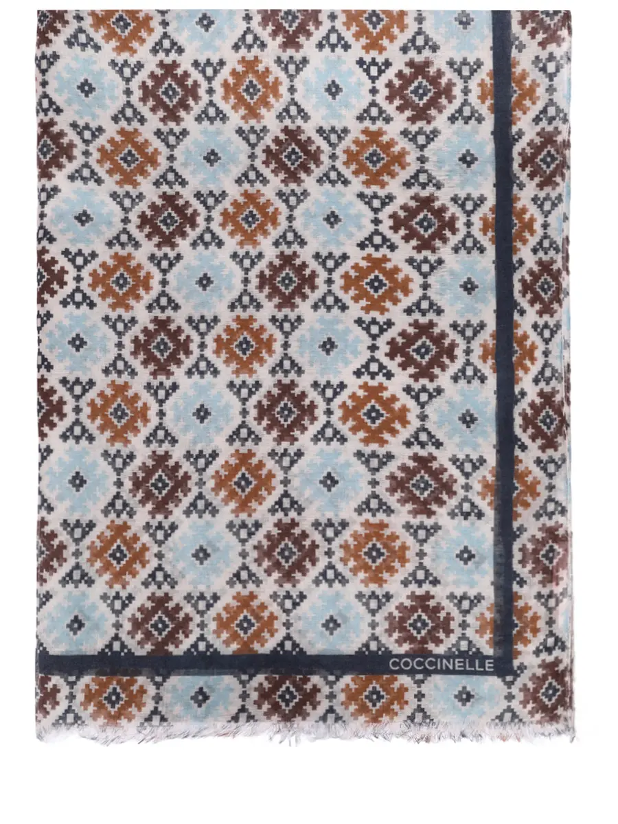 Платок из модала и шелка COCCINELLE E7 TNX 35 01 01/M13 Принт 