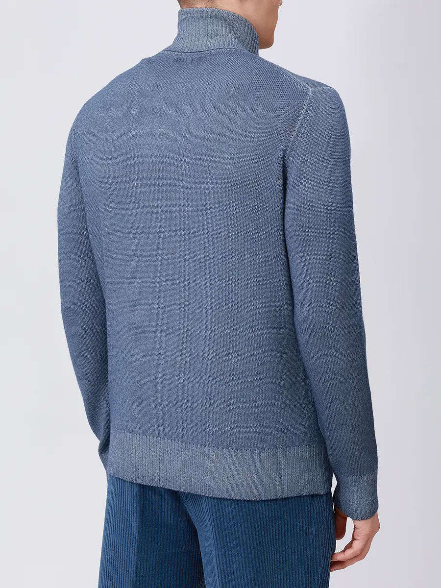 Свитер шерстяной L.B.M. 1911 59502/5/6351 Синий  Фото 3