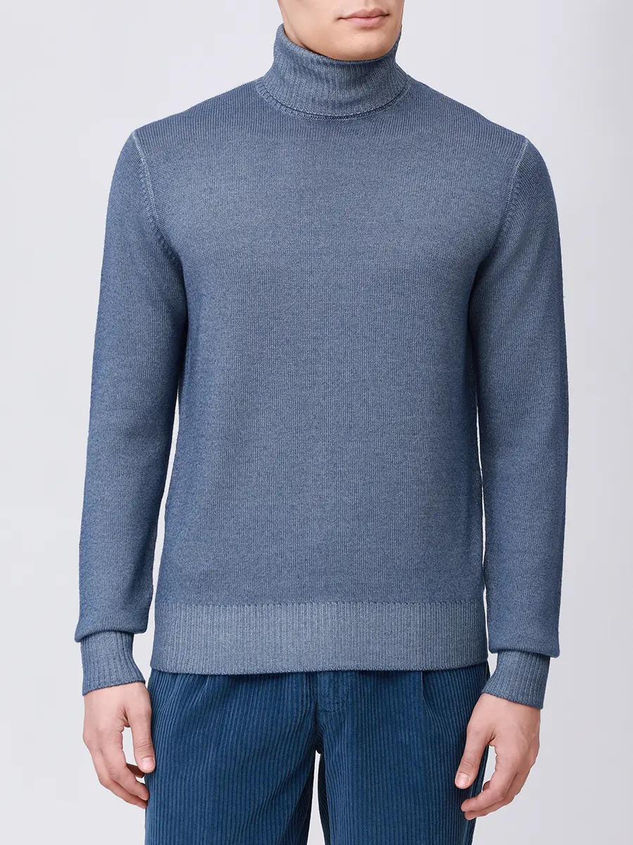 Свитер шерстяной L.B.M. 1911 59502/5/6351 Синий  Фото 4