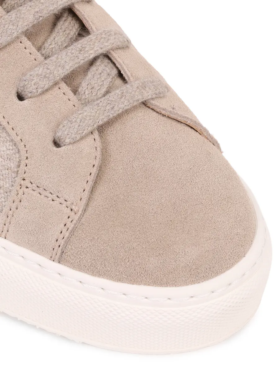 Кеды комбинированные на меху DOUCAL`S DD8824ERICPM724PC15 Кремовый  Фото 5