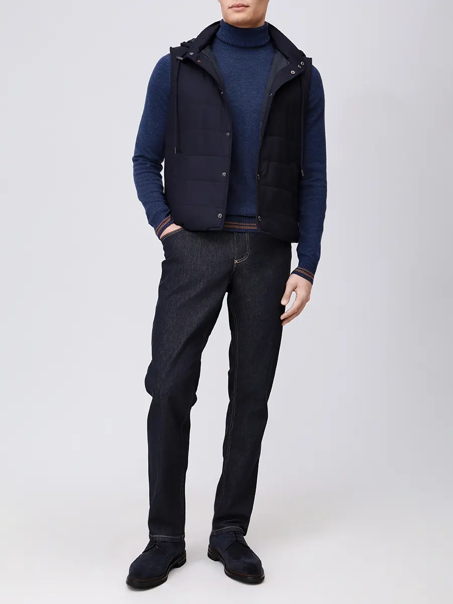 Жилет стеганый LUBIAM 54536/3/9172 Темно- Синий  Фото 2