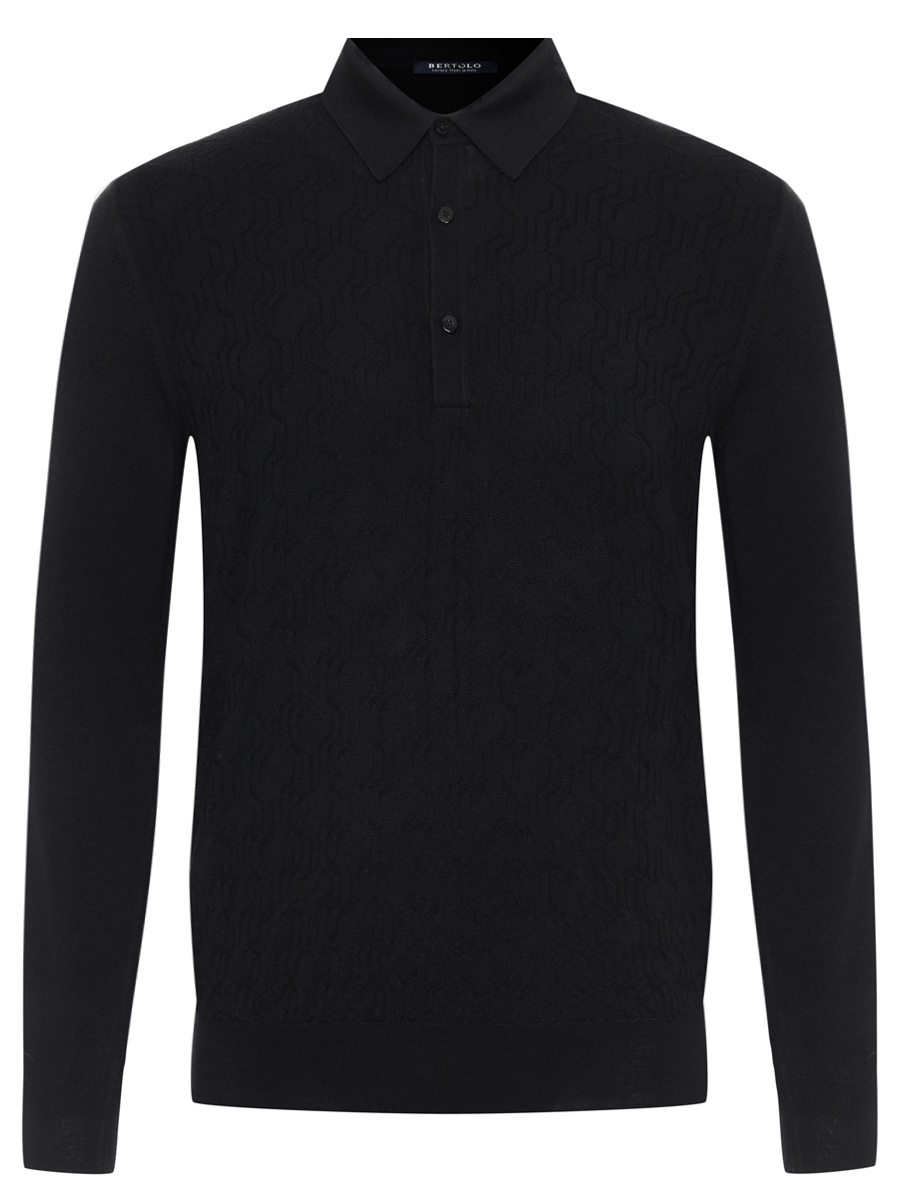 Поло из шерсти и шелка BERTOLO LUXURY MENSWEAR
