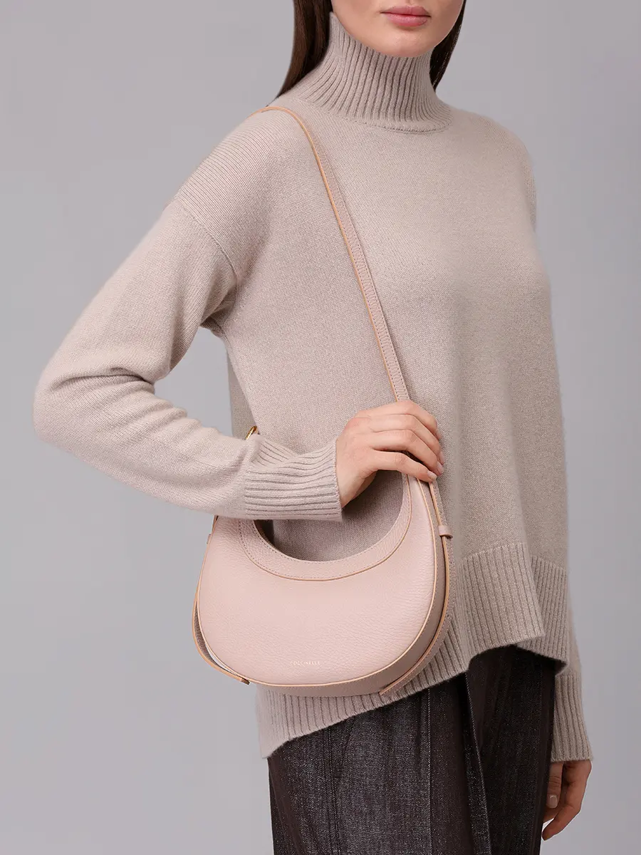 Сумка кожаная Whisper COCCINELLE E5 PIP 53 01 01/N12 Розовый  Фото 2