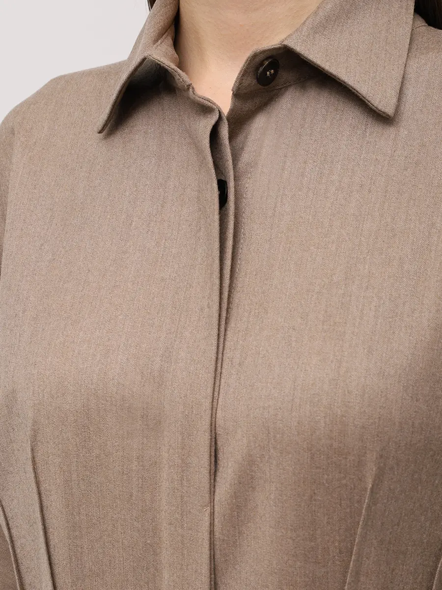 Платье из шерсти и вискозы ANTONELLI FIRENZE P6482-875B-221  Фото 5