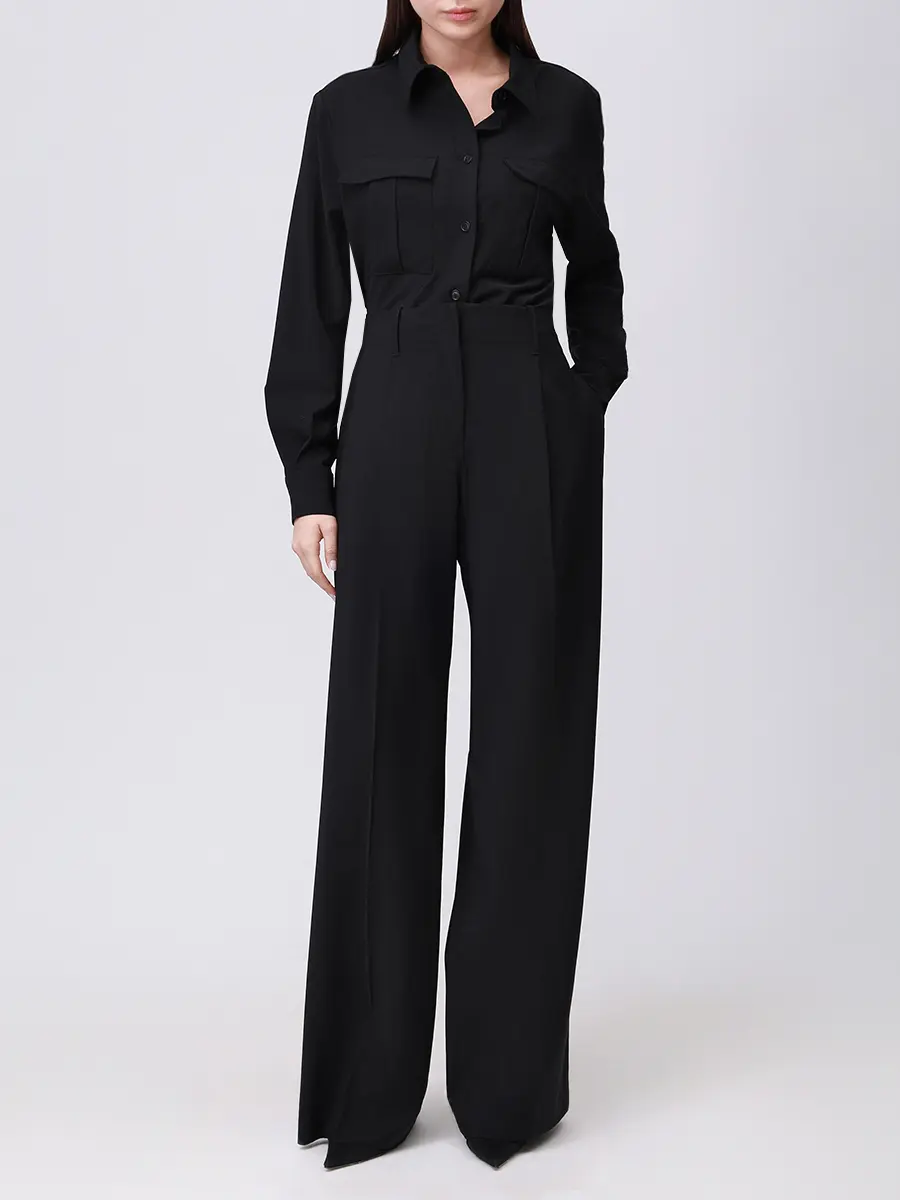 Рубашка шерстяная PAUL & SHARK 15352035/011 Черный  Фото 2