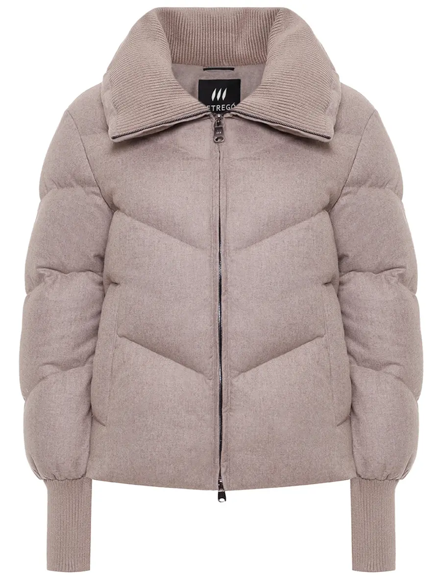 Пуховик стеганый HETREGO 8P743 F 25W015 BBM RATUFA Бежевый 