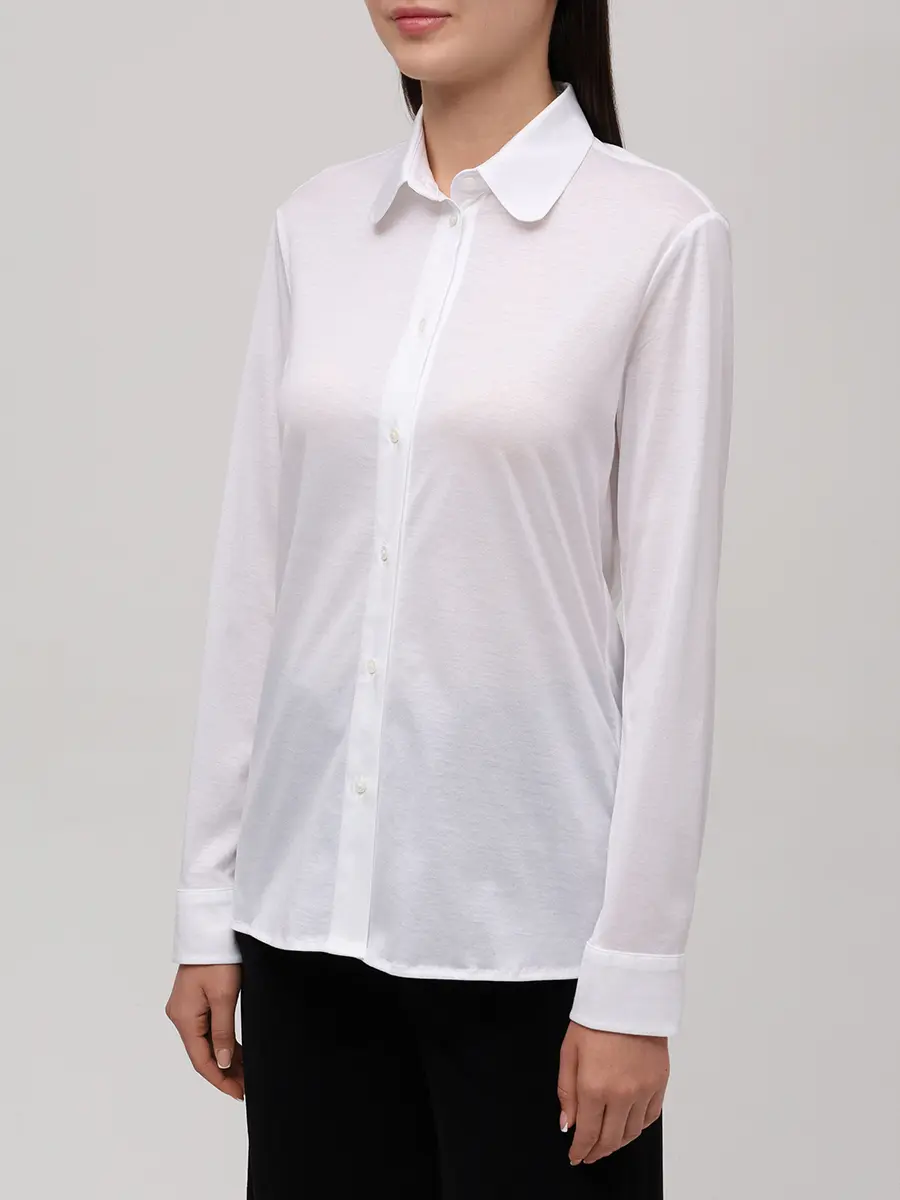 Рубашка хлопковая CIRCOLO 1901 FD3706 000 Белый  Фото 4